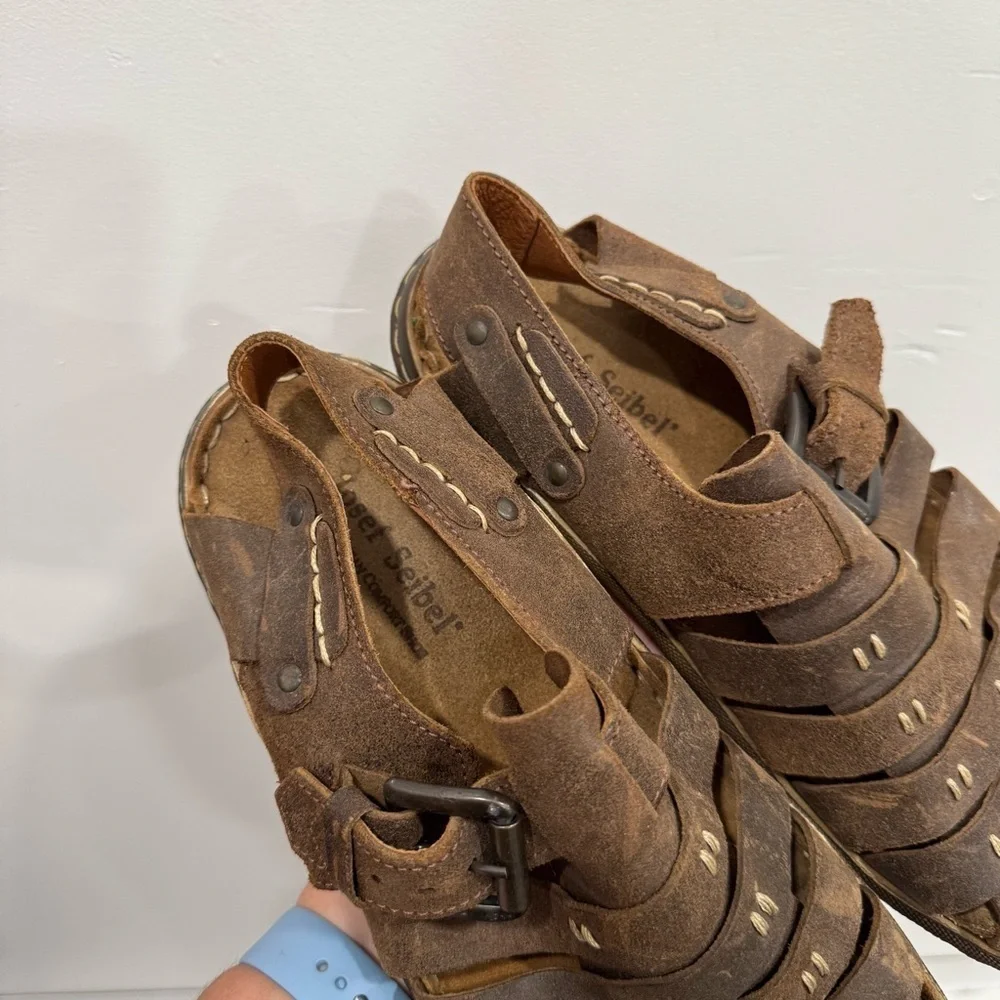 Josef Seibel Logan 70 Men’s Fisherman Sandal Leather Size 44